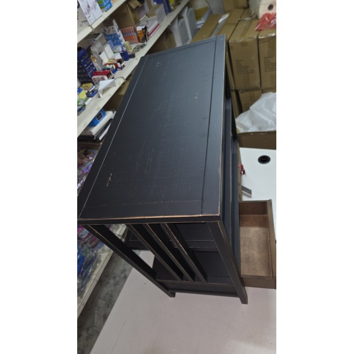 Rustična komoda sa policama 79x36x75.5 cm – Drvena komoda sa fiokama