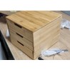 Relaxdays organizator sa 3 fioke, bambus, 26 x 30 x 31 cm-ostecen