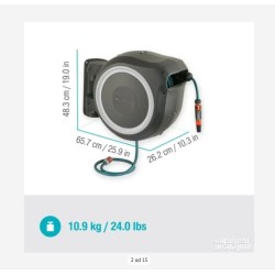 Gardena 18622-20 zidni nosač sa 25m creva Roll Up M/L-osteceno