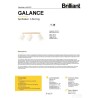 Brilliant Galance pl. spot lampa, tkan./breza, 82x24x35cm-oštećeno