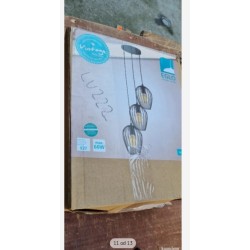Eglo Newtown I 49479 visilica, čelik, crna, 38x110 cm