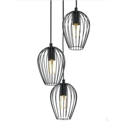 Eglo Newtown I 49479 visilica, čelik, crna, 38x110 cm
