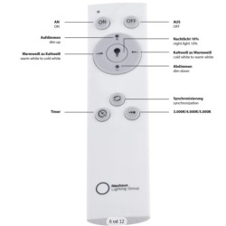 Leuchten Direkt Flat LED plaf., dimab.,plast/alu, 46x7x46cm