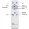 Leuchten Direkt Flat LED plaf., dimab.,plast/alu, 46x7x46cm