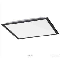 Leuchten Direkt Flat LED plaf., dimab.,plast/alu, 46x7x46cm