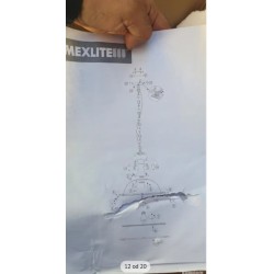 Steinhauer Alta visilica, gvožđe, boja bakra, prečnik 40 cm