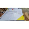 Trio Lugano LED plafonjera, tkanina, siva, prečnik 75 cm,60W