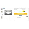 Trio Lugano LED plafonjera, tkanina, siva, prečnik 75 cm,60W