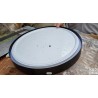 Brilliant Slimline LED plaf., metal, crna, prečnik 49cm, 60W