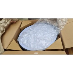 Brilliant Slimline LED plaf., metal, crna, prečnik 49cm, 60W