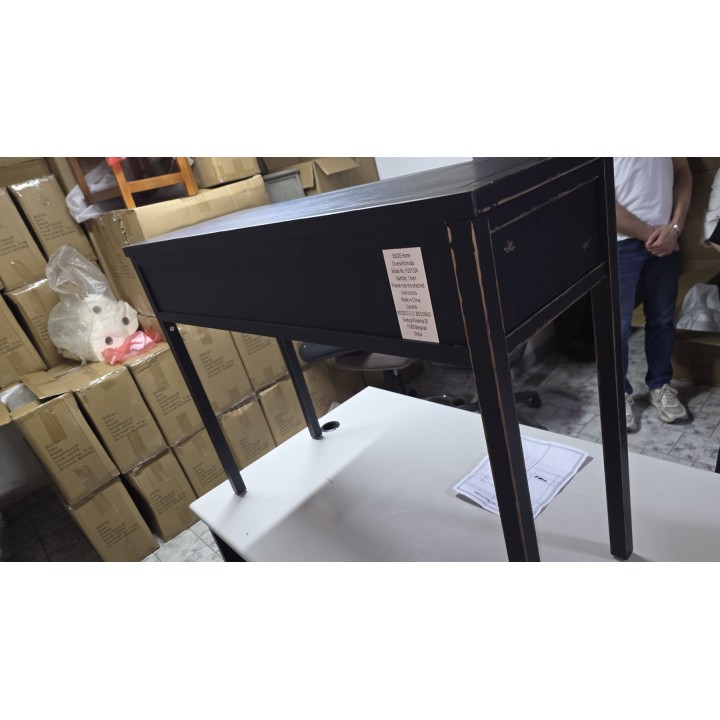 Rustični radni stočić sa 3 fioke 102x36x76.5 cm – Drveni bočni -konzolni sto