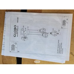 Globo Isabella visilica, metal, mat crna, p.29 x v.120 cm