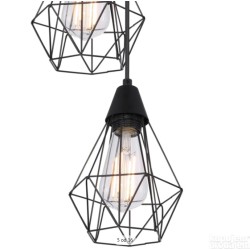 Globo Isabella visilica, metal, mat crna, p.29 x v.120 cm