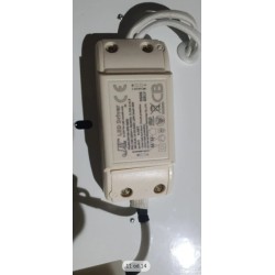 Trio Lugano LED plafonjera, tkanina/nikl, bela, prečnik 30cm