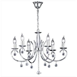 Fischer & Honsel Sala luster, preč. 62 cm, v.130 cm, 6 x E14