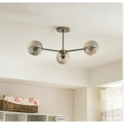 Loistaa Kjul plafonjera, LED, metal, staklo, 62x25x62 cm-oštećen