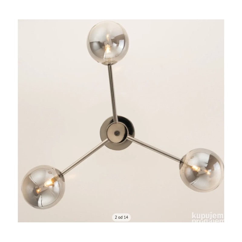 Loistaa Kjul plafonjera, LED, metal, staklo, 62x25x62 cm-oštećen Loistaa Kjul plafonjera, LED, metal, staklo, 62x25x62 cm-oštećen