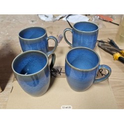 MASER Ossia mediter. vintage, set za 4 osobe, pesak/s.plava