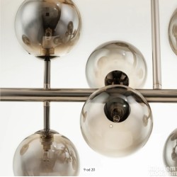 Loistaa Kjul visilica, 10 LED, metal, staklo, 88x70x36cm'-oštećeno