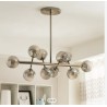 Loistaa Kjul visilica, 10 LED, metal, staklo, 88x70x36 c