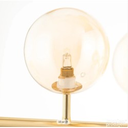 Loistaa Kjul visilica, 10 LED, metal, staklo,bež,88x70x36 cm