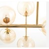 Loistaa Kjul visilica, 10 LED, metal, staklo,bež,88x70x36 cm
