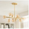 Loistaa Kjul visilica, 10 LED, metal, staklo,bež,88x70x36 cm