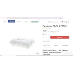 Rotho Cool & Fresh transportna kutija, bela, 43.5x29.5x11 cm