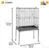 Ferplast Planeta kavez sa postoljem, 99.5x56x171.5 cm