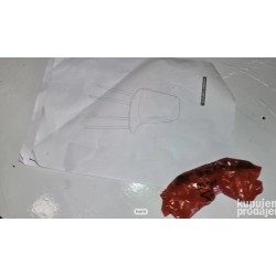 Set od 4 trpezarijske stolice, pliš/metalni nogari,siva/crna- oštećeno