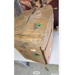Set od 4 trpezarijske stolice, pliš/metalni nogari,siva/crna- oštećeno
