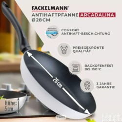 Fackelmann Arcadalina tiganj, 28cm, recikl.alu, ILAG Basic-kriva ivica