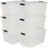 Iris Ohyama set od 6 kutija, 45 L, providna, 39x30.5x57.5 cm
