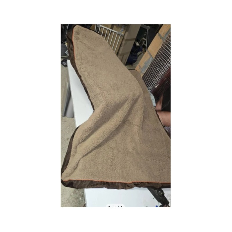 Bedsure reverz. navlaka za XXL jastuk,137x111.5x10 cm, braon
