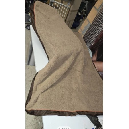 Bedsure reverz. navlaka za XXL jastuk,137x111.5x10 cm, braon