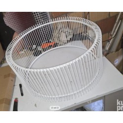 Kare Wire set od 2 klub stola,čelik/staklo, bela-oštećeno