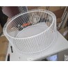 Kare Wire set od 2 klub stola,čelik/staklo, bela-oštećeno