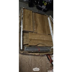 Ars Natura Woodston fioke, 48x63x50cm, delimično hrastovo drvo