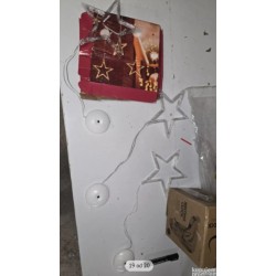 Set od 3 LED zvezde na baterije, toplo bela, 4 režima