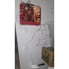 Set od 3 LED zvezde na baterije, toplo bela, 4 režima