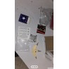 Set od 3 LED zvezde na baterije, toplo bela, 4 režima