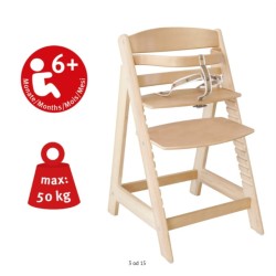 Roba Sit Up III visoka stolica, prirodna boja, do 50 kg