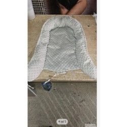Multifunkcionalno gnezdo,za bebe, antialergijsko, 80x50cm, siva