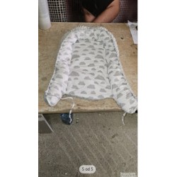 Multifunkcionalno gnezdo,za bebe, antialergijsko, 80x50cm, siva