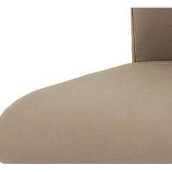 Stolica Artos,prava koža,brušeni čelik,cappucc,45x102x58 cm