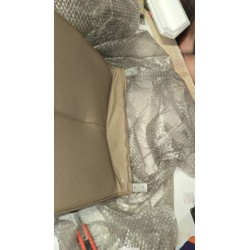 Stolica Artos,prava koža,brušeni čelik,cappucc,45x102x58 cm
