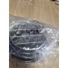 Okrugla metalna korpa za hleb sa crnim platn. umetkom,23x11c
