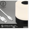 Briloner mini LED AKKU-stona lampa, 7 cm, 2W, 150LM, crna