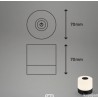 Briloner mini LED AKKU-stona lampa, 7 cm, 2W, 150LM, crna