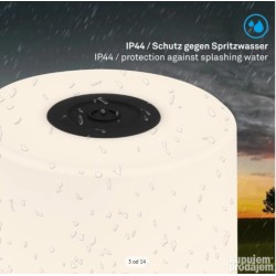 Briloner mini LED AKKU-stona lampa, 7 cm, 2W, 150LM, crna